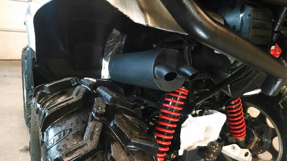 GSE Performance muffler on the Yamaha Grizzly 700